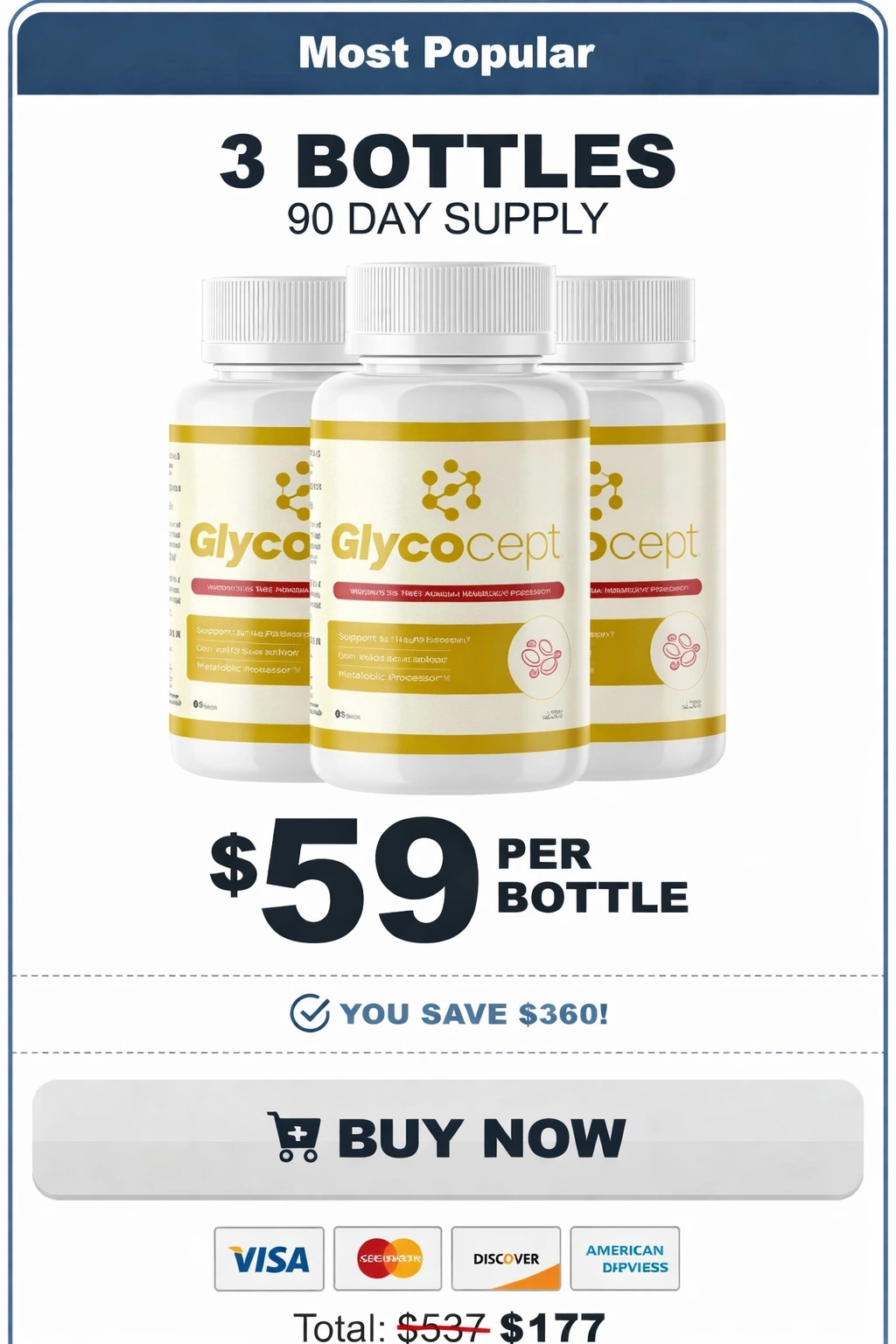 GlycoCept - 3 Bottle